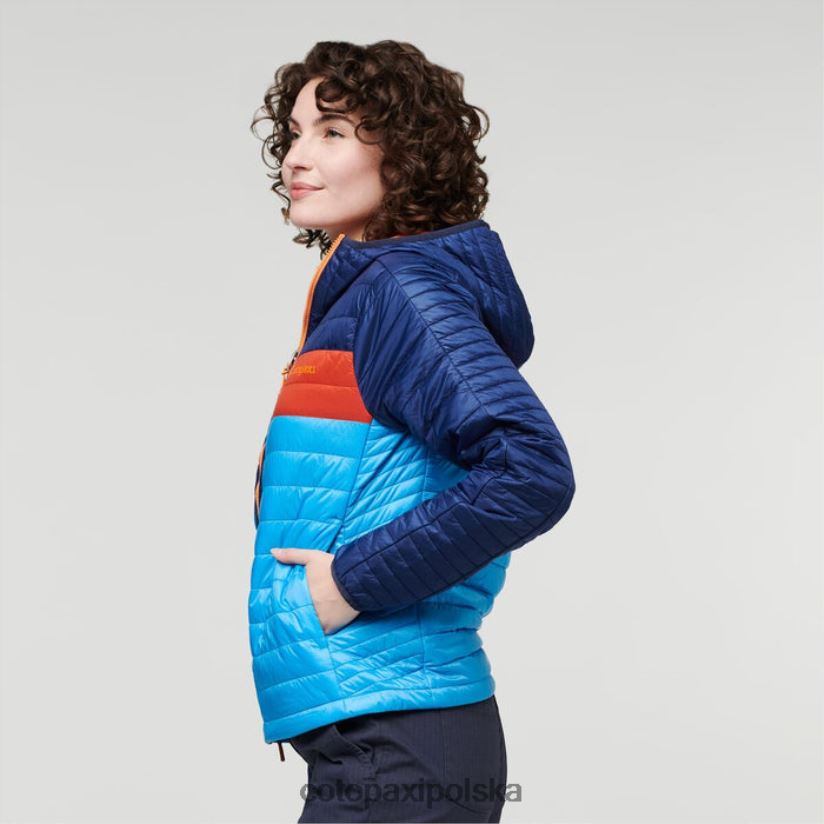 Cotopaxi Damska ocieplana kurtka z kapturem capa, kolekcja morsko-słona, cotopaxi BDNZ8046 morsko-słona woda