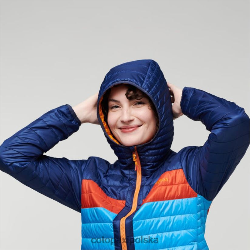 Cotopaxi Damska ocieplana kurtka z kapturem capa, kolekcja morsko-słona, cotopaxi BDNZ8046 morsko-słona woda