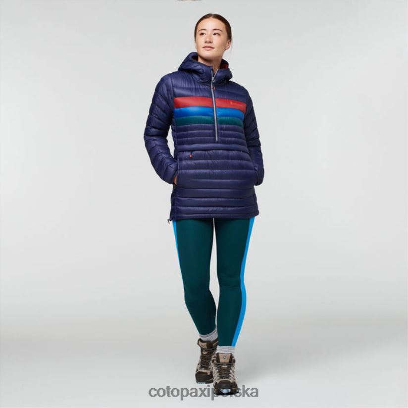Cotopaxi Damski sweter z kapturem i kapturem w marynarskich paskach, cotopaxi Best Fuego BDNZ8031 paski morskie