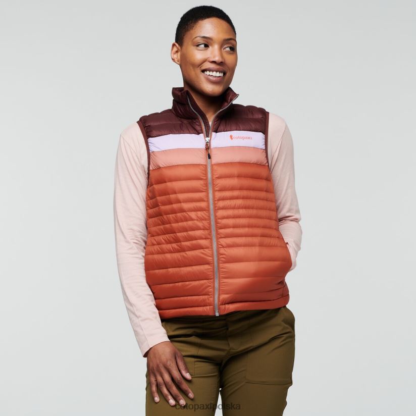 Cotopaxi Fuego puchowa kamizelka damska z kolekcji Cotopaxi Chestnut-Spice BDNZ80717 przyprawa kasztanowa