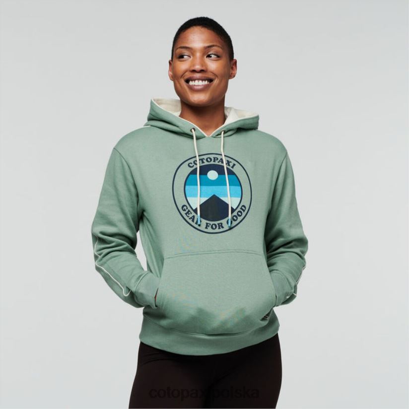 Cotopaxi cotopaxi Origins Silver Leaf Sunny Side, damska, organiczna bluza z kapturem i kapturem BDNZ80268 srebrny Liść