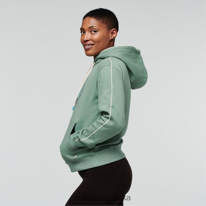 Cotopaxi cotopaxi Origins Silver Leaf Sunny Side, damska, organiczna bluza z kapturem i kapturem BDNZ80268 srebrny Liść