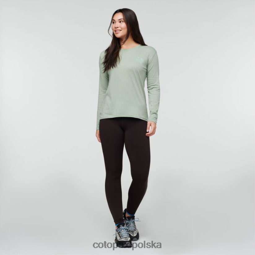 Cotopaxi marka hello llama organiczna koszulka damska z długim rękawem cotopaxi srebrny liść BDNZ80181 srebrny Liść