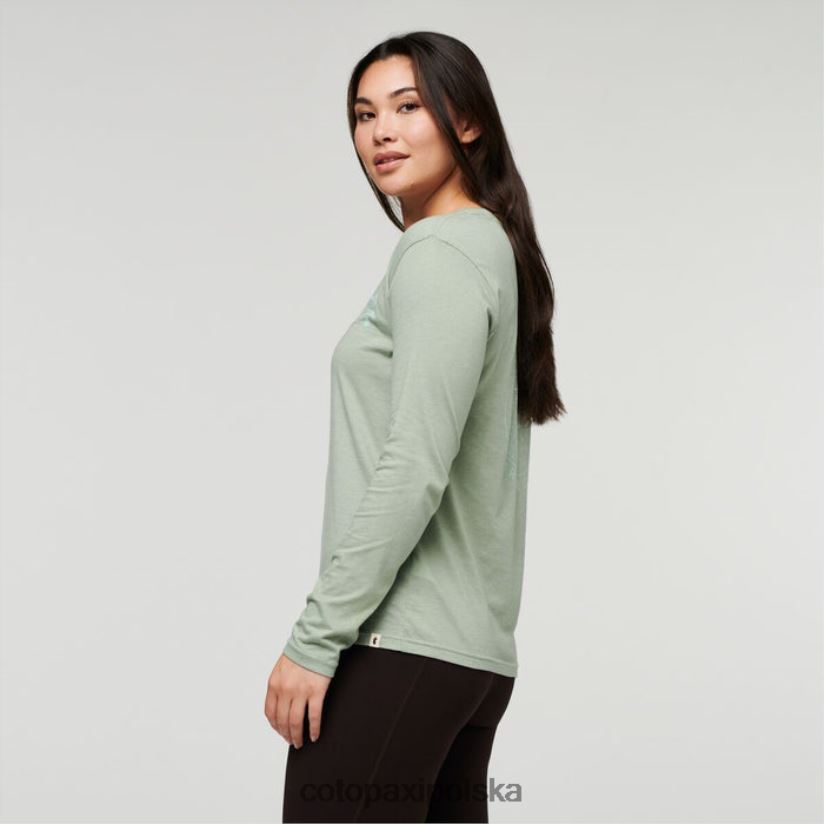 Cotopaxi marka hello llama organiczna koszulka damska z długim rękawem cotopaxi srebrny liść BDNZ80181 srebrny Liść