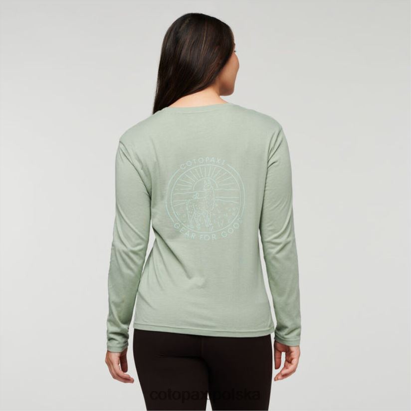 Cotopaxi marka hello llama organiczna koszulka damska z długim rękawem cotopaxi srebrny liść BDNZ80181 srebrny Liść