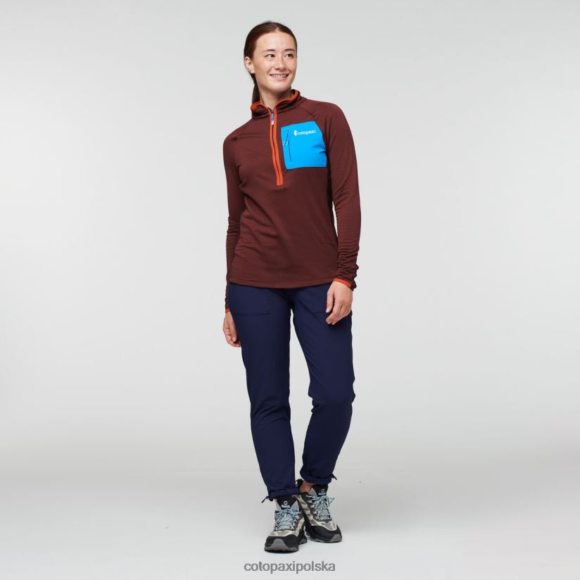 Cotopaxi Kolekcja damska polaru Otero z zamkiem błyskawicznym do połowy, cotopaxi kasztanowo-morska BDNZ80695 kasztanowo-morski