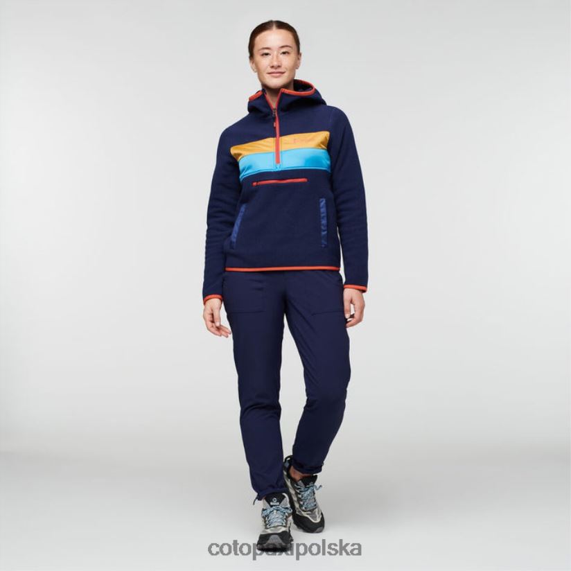 Cotopaxi Polarowa kurtka teca z kapturem i zamkiem do połowy, damska pochodząca z recyklingu, oryginalna rozporek na buty cotopaxi BDNZ8095 mucha buta