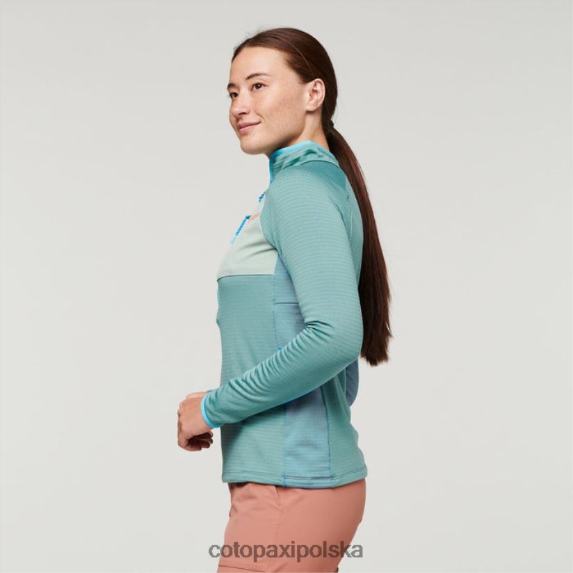 Cotopaxi Polarowy sweter damski z zamkiem do połowy i zamkiem błyskawicznym Origin Bluegrass Cotopaxi Otero BDNZ80113 bluegrass
