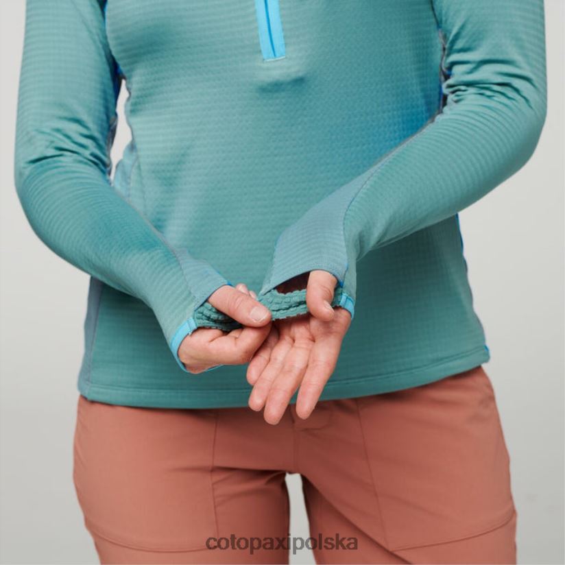 Cotopaxi Polarowy sweter damski z zamkiem do połowy i zamkiem błyskawicznym Origin Bluegrass Cotopaxi Otero BDNZ80113 bluegrass