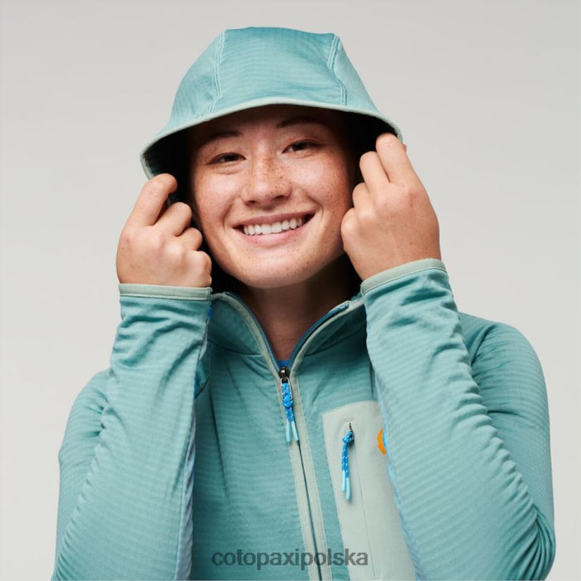 Cotopaxi nowa damska kurtka polarowa Otero z pełnym zamkiem i kapturem, cotopaxi bluegrass BDNZ80109 bluegrass