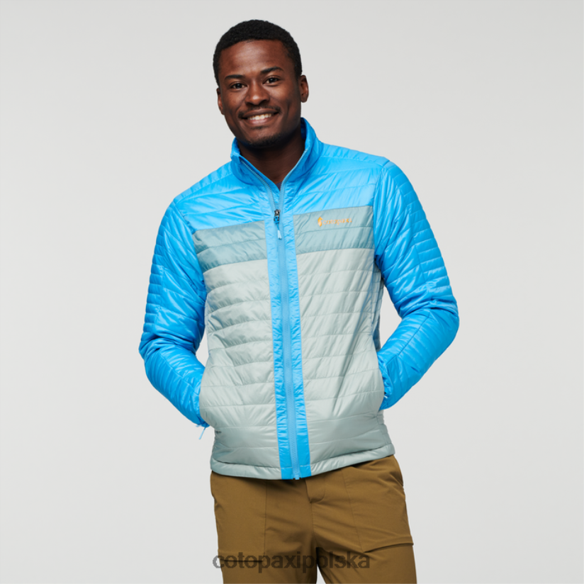 Cotopaxi Kurtka ocieplana capa męska cotopaxi, słonowodna, srebrna, najlepsza BDNZ80427 słonowodne srebro