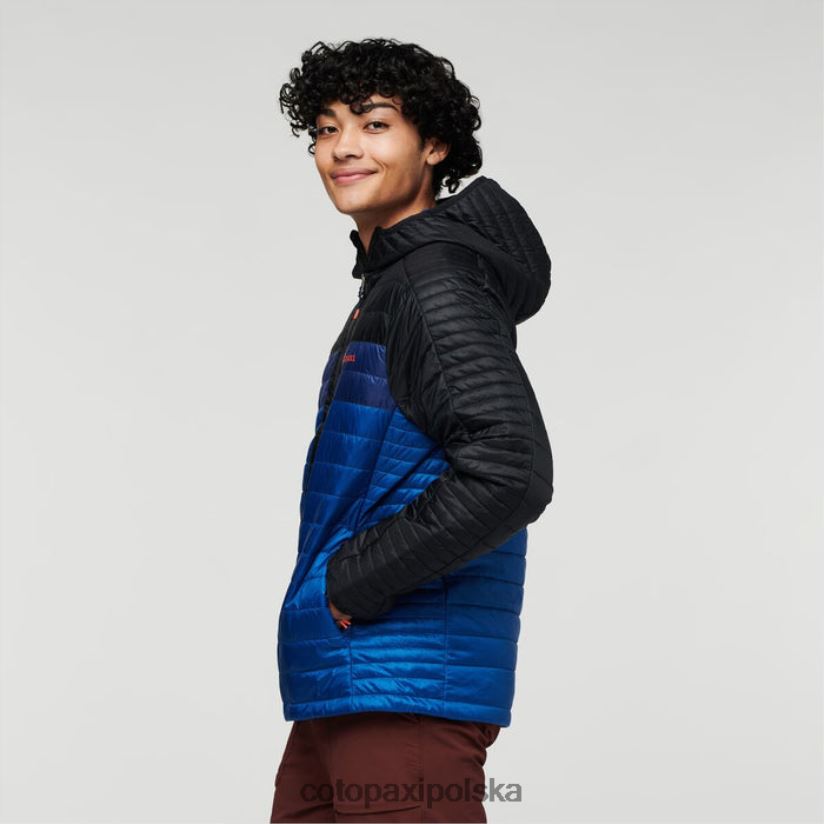 Cotopaxi Męska ocieplana kurtka z kapturem capa w kolorze czarnym-pacyfiku, cotopaxi BDNZ80430 czarny Pacyfik