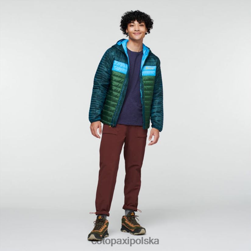 Cotopaxi Męska ocieplana kurtka z kapturem cotopaxi Deep Ocean-Forest Origins BDNZ80433 głęboki las oceaniczny
