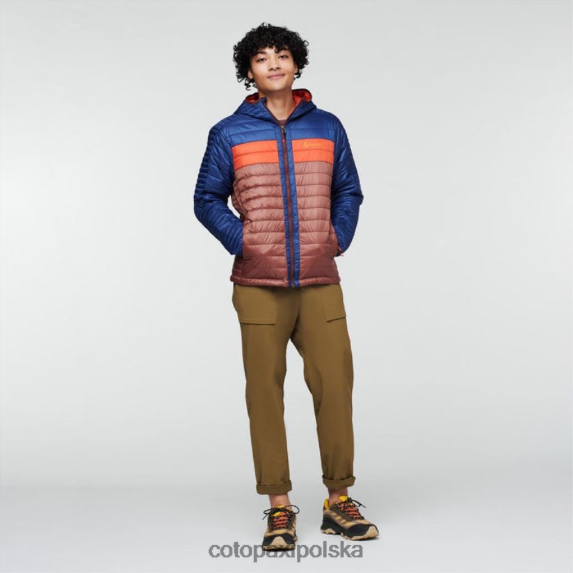 Cotopaxi Ocieplana kurtka z kapturem capa męska kolekcje cotopaxi morski-kasztan BDNZ80431 kasztan morski