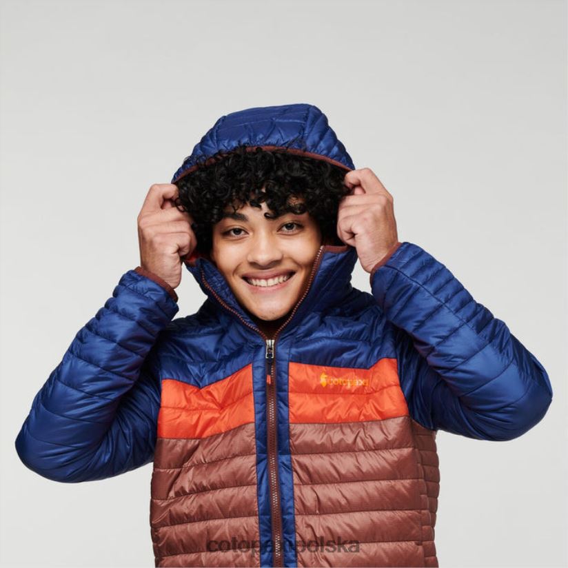 Cotopaxi Ocieplana kurtka z kapturem capa męska kolekcje cotopaxi morski-kasztan BDNZ80431 kasztan morski