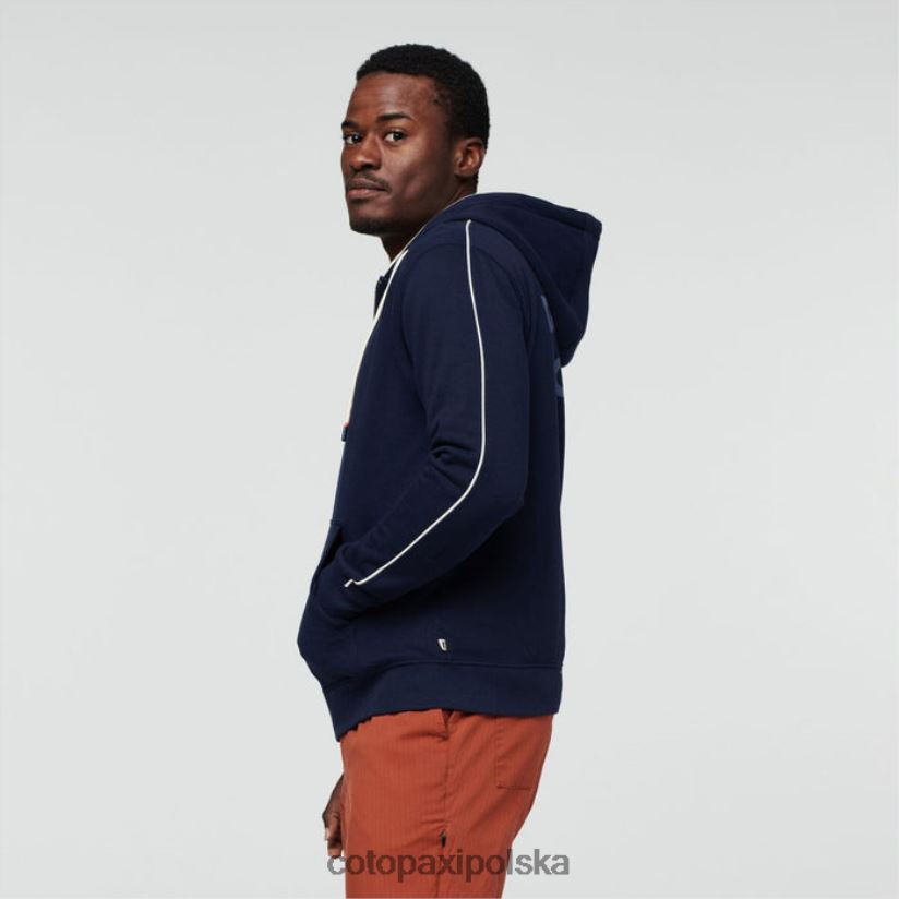 Cotopaxi do good organiczna męska bluza z kapturem i zamkiem błyskawicznym, oryginalna, morska cotopaxi BDNZ80381 morski