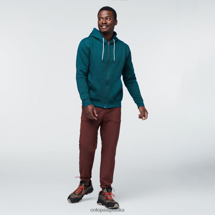 Cotopaxi marki Deep Ocean Cotopaxi robią dobre organiczne męskie bluzy z kapturem i zamkiem błyskawicznym BDNZ80809 głęboki ocean