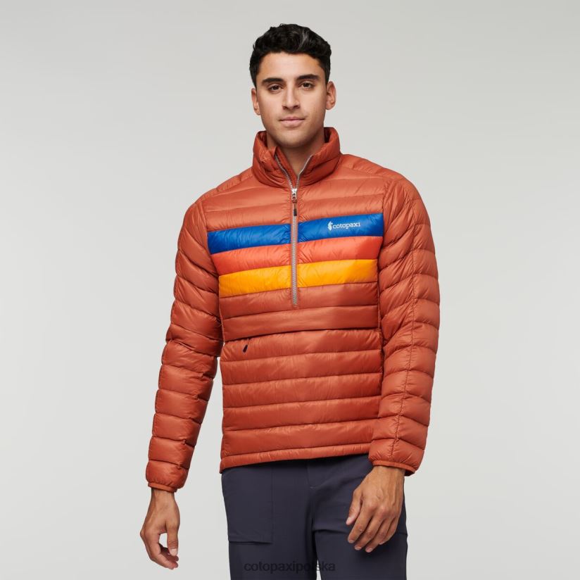 Cotopaxi Fuego puchowy sweter męski Spice Stripes marki cotopaxi BDNZ80765 paski przypraw