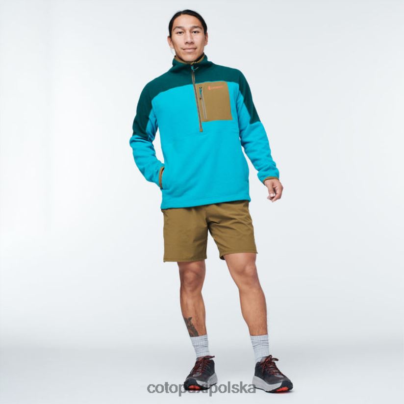 Cotopaxi Męska kurtka polarowa z zamkiem błyskawicznym w kolorze głębokiego błękitu oceanu abrazo marki cotopaxi BDNZ80468 głęboki błękit oceanu