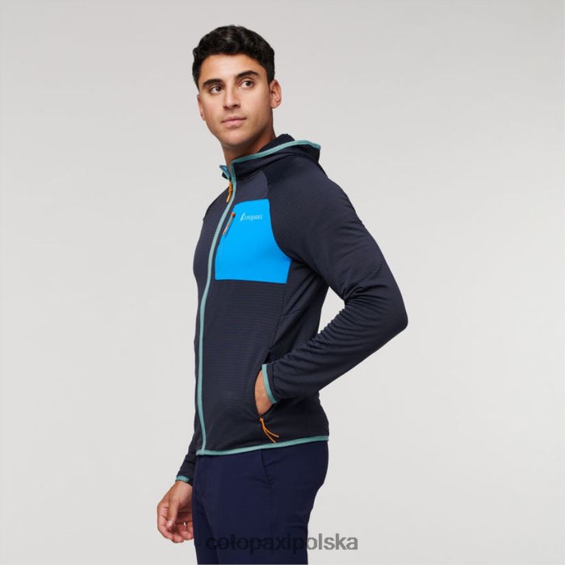 Cotopaxi Męska kurtka z kapturem i zamkiem na całej długości, cotopaxi fashion grafitowa Otero BDNZ80484 grafit