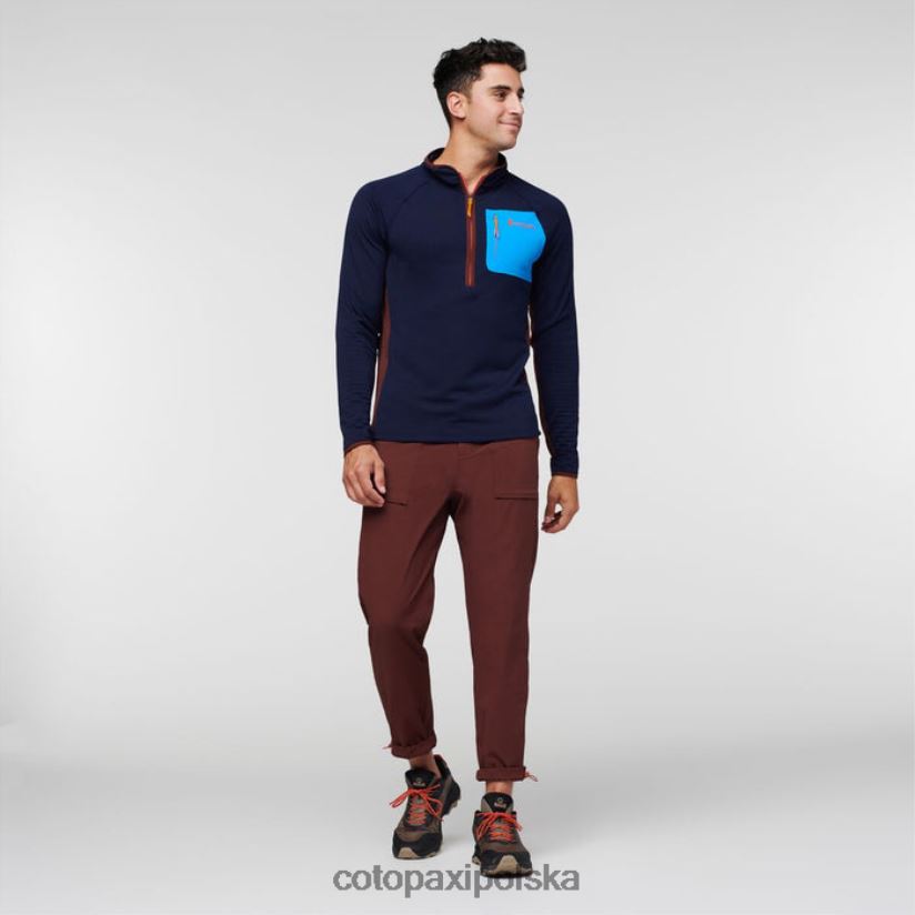 Cotopaxi Męski sweter z polaru morskiego cotopaxi pochodzenia Otero, zapinany na zamek do połowy BDNZ80487 morski