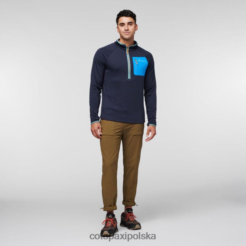 Cotopaxi grafitowe marki Otero polarowy sweter męski z zamkiem błyskawicznym do połowy, cotopaxi BDNZ80490 grafit